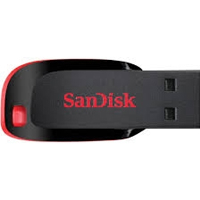 MEMORIA SANDISK 32GB USB 2.0 CRUZER BLADE Z50 NEGRO C/ROJO S...