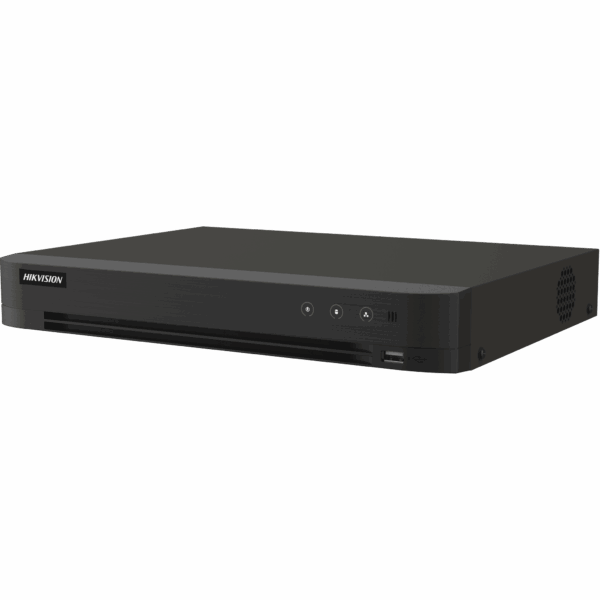 DVR 16 Canales TURBOHD + 16 Canales IP / 8 Megapixel (4K) / Audio por Coaxitron / ACUSENSE /AUDIO BIDIRECCIONALl / 1 Bahía de Disco Duro / Salida de Video en Full HD / H.265+