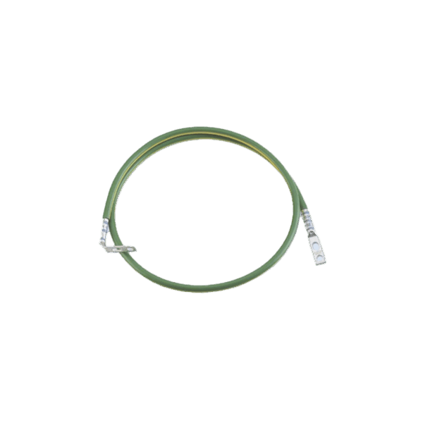 Jumper Para Aterrizar Equipos en Racks o Gabinetes, 6 AWG, con Terminal Doblada a 90 Grados, 0.60 m de Largo