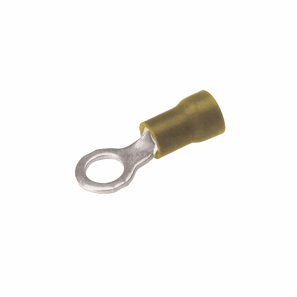 Zapata Terminal de Ojillo  para Tornillo 5/16 in (8 mm)/ Calibre 12-10 AWG / Con Aislamiento de Vinilo.