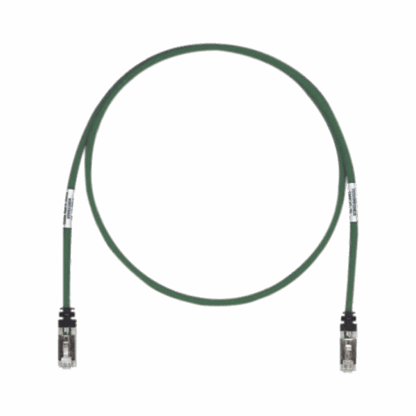 Patch Cord Cat6A, Blindado S/FTP, CM/LS0H, 7ft, Color Verde