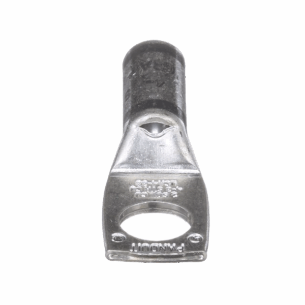 Zapata de compresión LCA4-38-L, para cal. 4 Awg, Barreno para tornillo prisionero de 3/8, 1 Pz