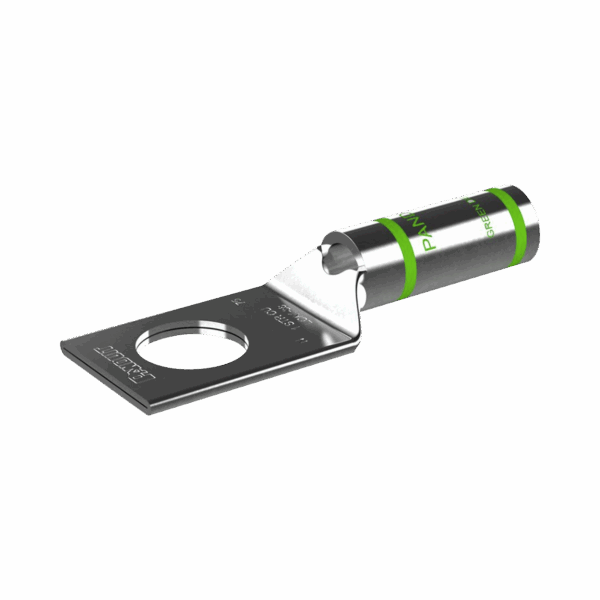Zapata de compresión LCA1-38-E, para cal. 1 Awg, Barreno para tornillo prisionero de 3/8, 1 Pieza