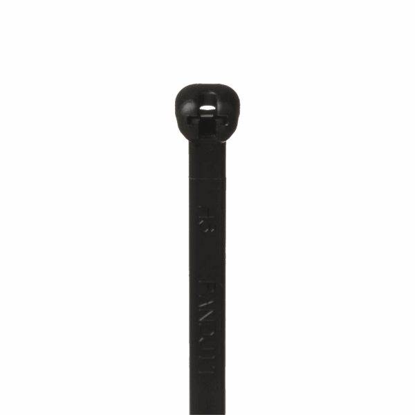 Cincho de Nylon 6.6 Dome-Top®, Con Lengüeta de Bloqueo de Acero Inoxidable, 203 mm largo x 4.7mm ancho, Color Negro, Exterior Resistente a Rayos UV, Paquete de 100pz