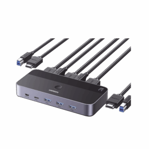 Conmutador KVM HDMI 4K | HDMI 2.0 | 2 Entradas 1 Salida | 4 ...
