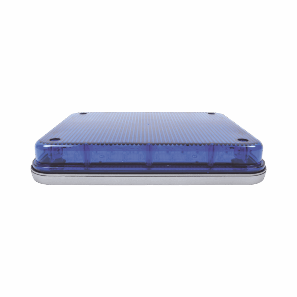 Luz de advertencia de 9x7", Color Azul, Ideal para Ambulancias