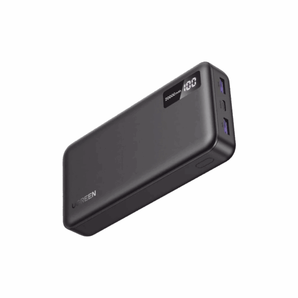 Power Bank 20000mAh | 22.5W | 1 USB-C | 2 USB-A | PD3.0 | QC4.0/3.0/2.0 | FPC | AFC | SPC | PPS | Carga 3 veces más Rápido | Protección Integrada| Material Ignifugo | UL94 V-0 | Pantalla Inteligente | Aprobado por Aerolíneas.