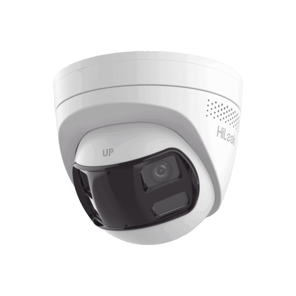 [Dual Light] Turret IP 6 Megapixel / Imagen Panorámica 180°/ PoE / Micrófono y Bocina Integrado / Exterior IP67 / Audio Bidireccional / Alarma Visual y Auditiva Integrada / Smart Supplement Light / Micro SD 512 GB