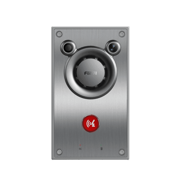 Video/ Intercomunicador IP, Altavoz 10W, 2 relevadores con botón para llamada, anti-vandálico, IP66 e IK10, PoE
