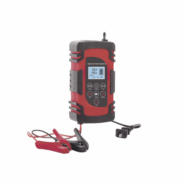 Cargador de Baterías / 12 o 24 Vcc / hasta 40 Ah / 2, 4 o 6 A / Display LCD