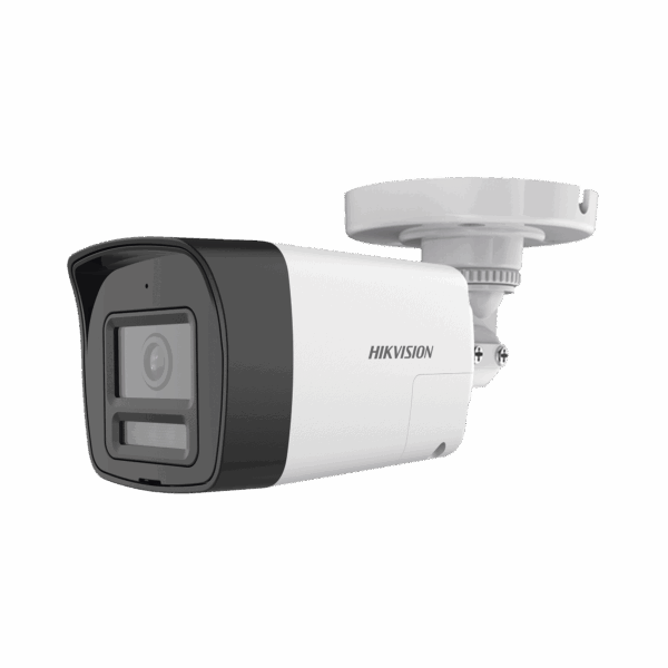 [Audio Bidireccional + Sirena & Estrobo + Dual Light + ColorVu] Bala TURBOHD 4K (8 Megapixel) / Lente 2.8 mm / 30 mts IR EXIR + 20 mts Luz Blanca / Micrófono y Bocina Integrado / Exterior IP67 / Metal / dWDR