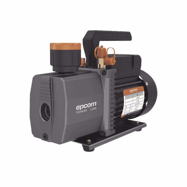 Bomba de vacío/ para aire acondicionado / 2 estados /  Motor de 1/2 HP / Voltaje dual 110-220 Vca / Acople de ingreso de 1/4" x 3/8" con válvula de retención integrada