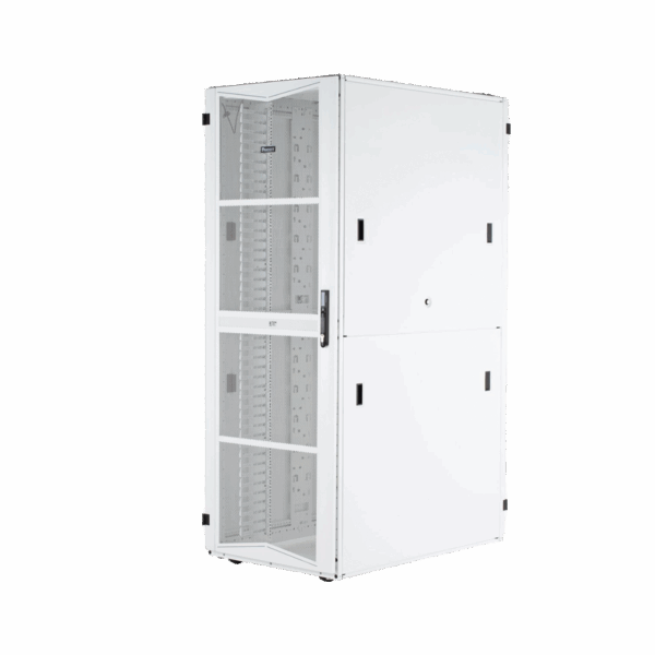 Gabinete FlexFusion para Centros de Datos, 42 UR, 600 mm de Ancho, 1070 mm de Profundidad, Fabricado en Acero, Color Blanco