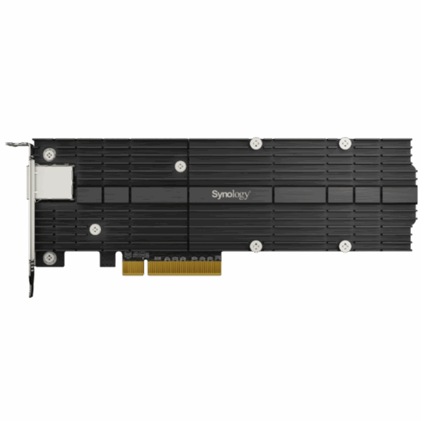 Adaptador Combinado SSD M.2 y 10 GbE | PCIe 3.0 x8 | 2 Ranuras NVMe M.2 22110/2280 | Puerto 10GBASE-T RJ45 | Autonegociación 10/5/2,5/1 Gbps | Compatible con SSD NVMe SNV3000 | Garantía de 5 Años.