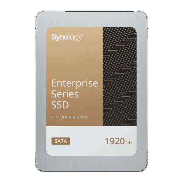 SSD SATA de 2,5" Serie Enterprise | 1920 GB | Alto Rendimiento Estable 50.000 IOPS | Resistencia Empresarial 10.000 TBW | Protección de Datos Integral | Análisis de Vida Útil | Compatibilidad con Synology DSM | Garantía de