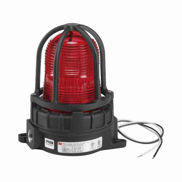 Luz de advertencia LED para ubicaciónes peligrosas, montaje para superficies,  24 VCD , color Rojo
