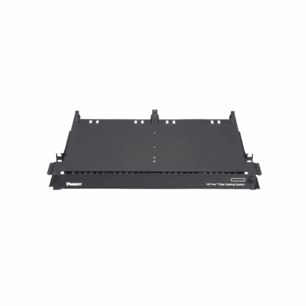 Panel de Distribución de Fibra Óptica con Bandeja Deslizable, Acepta 12 Cassettes HD Flex™ en 6 Espacios, Hasta 144 Fibras, 1 UR