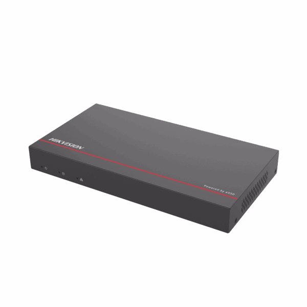 NVR + eSSD / 4 Megapixel / 8 Canales IP / 8 Puertos PoE+ / eSSD de 1 TB / ACUSENSE / Diseño Compacto y Cero Ruido