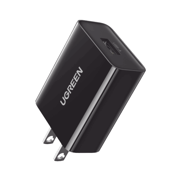 Cargador de 18W | 1 Puerto USB-A | Carga Rápida | QC3.0/ QC2.0 /QC1.0 AFC, FCP, BC1.2| Tamaño Compacto | UL, PSE, FCC, CE | Protección Múltiple.