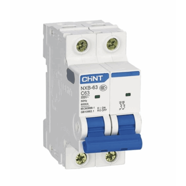 Pastilla para Riel Din, 2 Polos, 40 Amp, Vca:110/415v, 10kA, Catálogo: NXB632PC40, Serie: NXB-63.