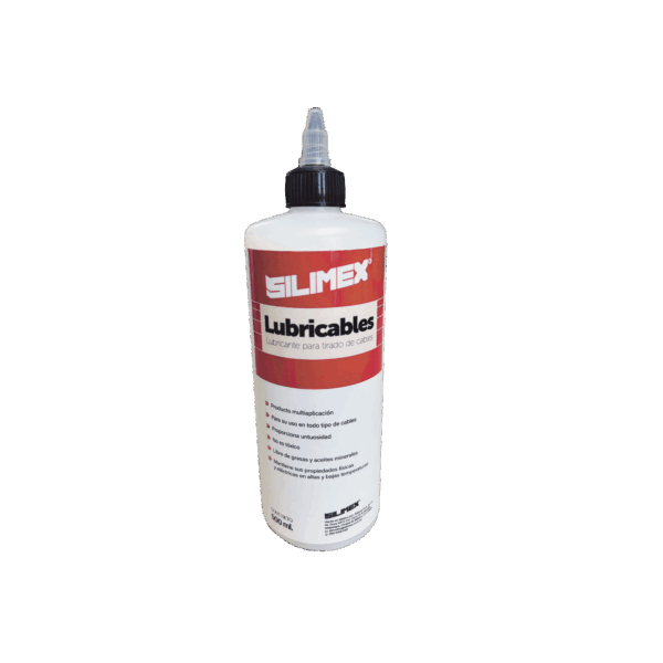 Lubricante Dieléctrico de Alta Eficiencia para Jalado de Cables Sin Daños / No es Tóxico y Compatible con Todo Tipo de Cable / Deslizamiento de Cables Seguro, Sin Fricción y Sin Riesgos / Presentación de 1/2 Litro