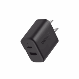 Cargador Rápido de 2 Puertos 20W Negro