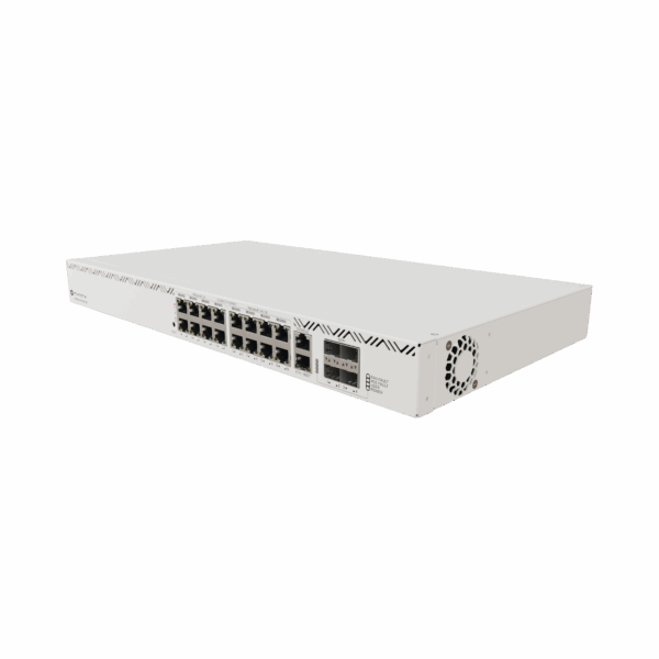 Cloud Router Switch 16 puertos, 8 PoE+ y 8 PoE++, Fuentes redundantes Hot-Swap