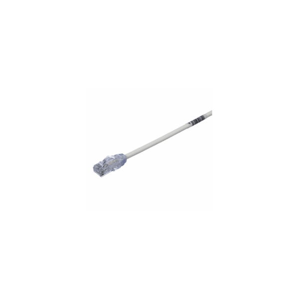 Cable de Parcheo UTP Cat6A, CM/LSZH, Diámetro Reducido (28AWG), Color Blanco Mate, 65 ft