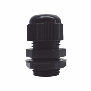 Conector Plástico Negro Tipo Glándula para Rosca NPT 1/2&#82...