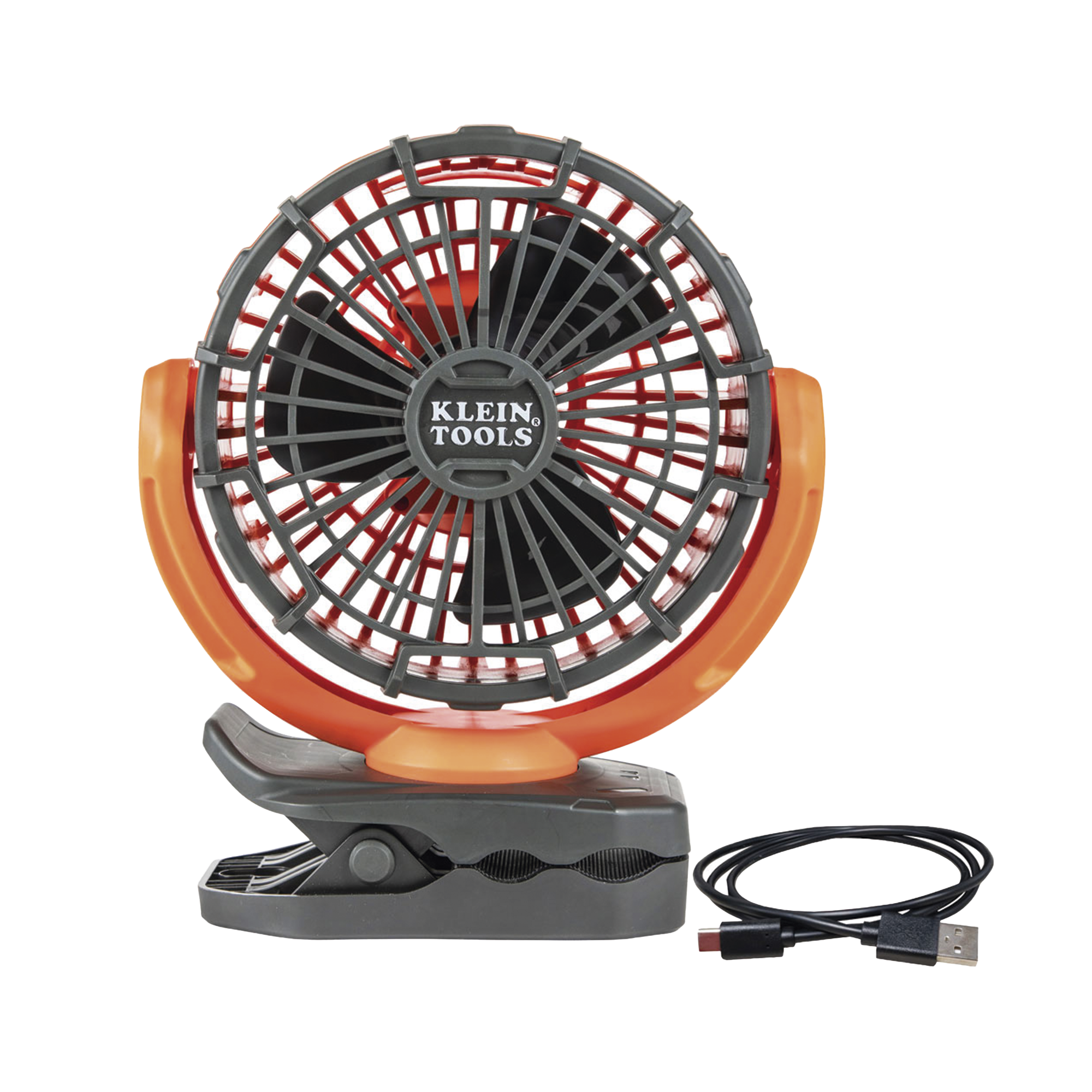 Ventilador Inalámbrico-Portátil Recargable Ideal para el Trabajo. Montable por Pinza o por Potentes Imanes. Incluye cable USB-C