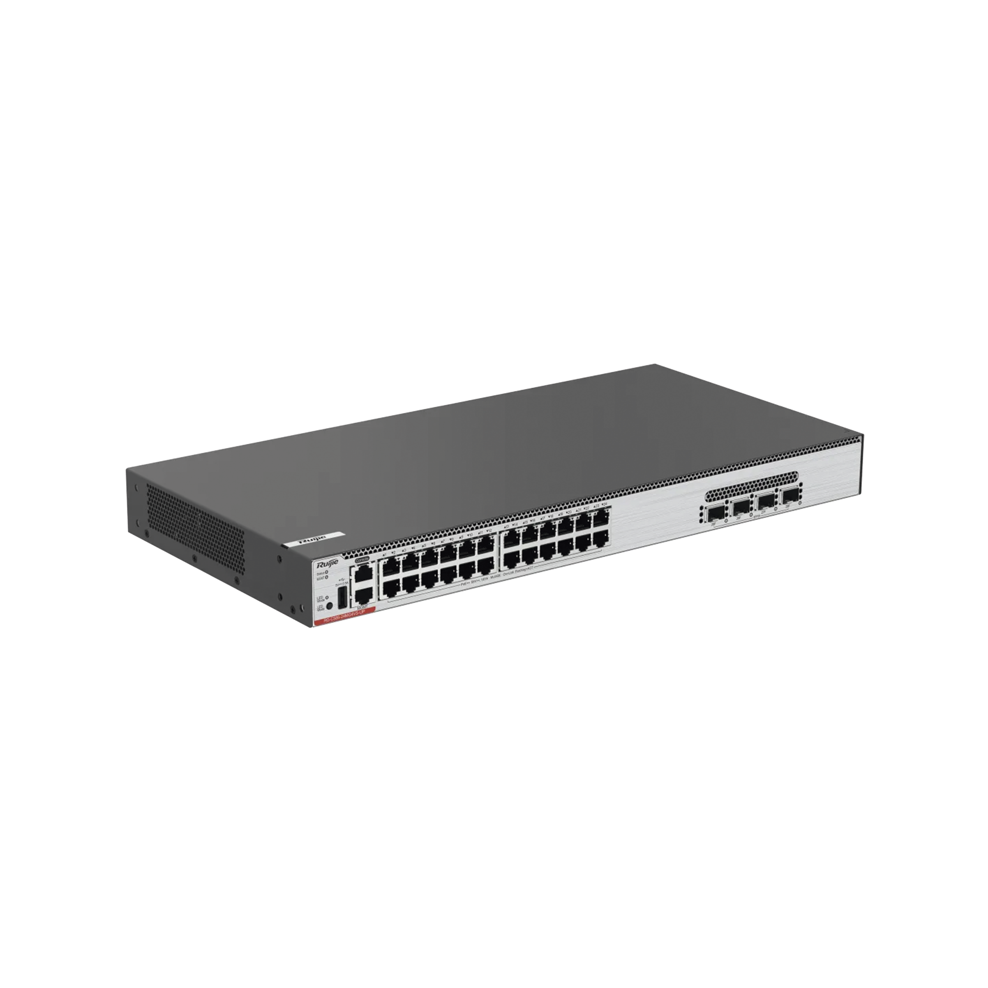 Switch Core PoE 802.3bt 370W Capa 3 Multi-Gigabit 24 puertos 5Gb/2.5Gb/1Gb/100M, 4 puertos fibra SFP28 25Gb