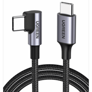 Cable USB-C a USB-C | 1 Metro | Conector con Ángulo Recto de...