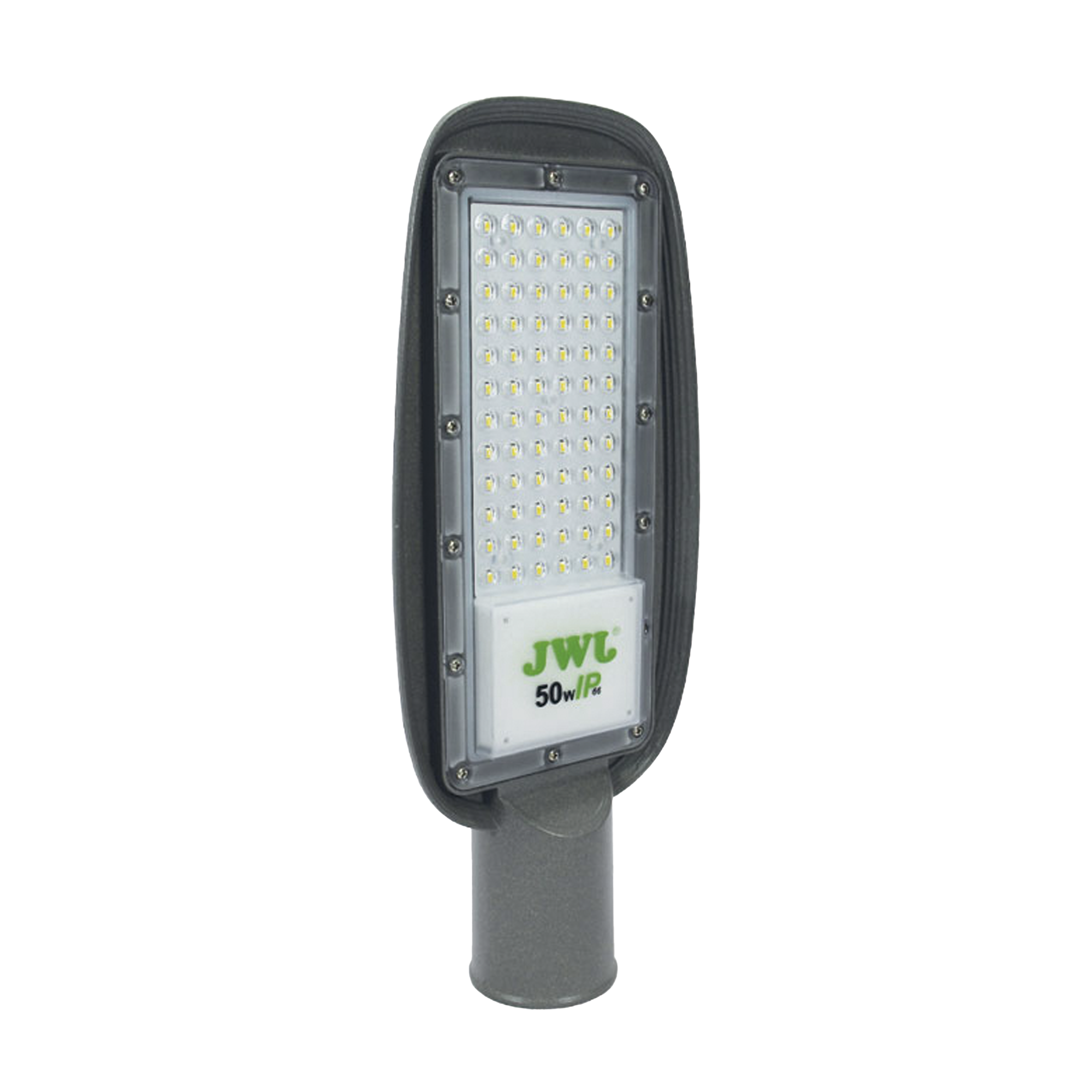 Luminaria LED de 150 W/ 100 - 265 V CA ~50/60 Hz / Fotocelda / Color Blanco/ Dimensiones 525 x 215 x 78 mm / Ángulo de Luz 135°.
