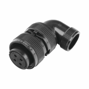 Conector Plug en Ángulo Recto de 4 Contactos Hembra Soldable...