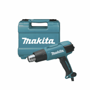 Pistola térmica de temperatura variable con estuche.