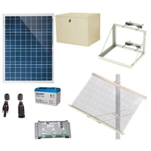Kit Solar de 12 Vcc para alimentar energizador de cerca elec...